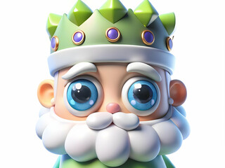 Intimate Macro Portrait of Reyes Magos Eyes - Capturing Facial Expressions of Wisdom and Kindness for Photo Stock Concept, Perfect for Magazine Advertisements and Banners with Text Space.