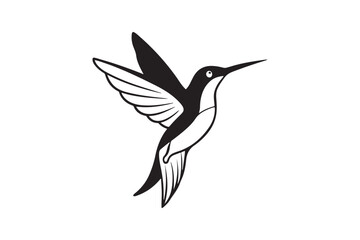 Hummingbird Silhouette vector illustration, Hummingbird Silhouette,  Hummingbird Silhouette PNG
