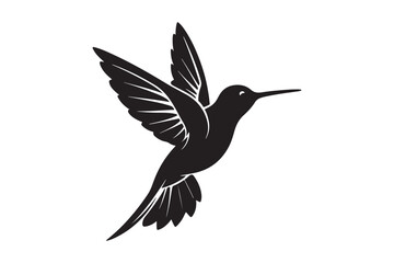 Hummingbird Silhouette vector illustration, Hummingbird Silhouette,  Hummingbird Silhouette PNG