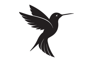 Hummingbird Silhouette vector illustration, Hummingbird Silhouette,  Hummingbird Silhouette PNG