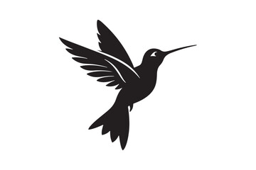 Hummingbird Silhouette vector illustration, Hummingbird Silhouette,  Hummingbird Silhouette PNG