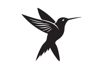 Hummingbird Silhouette vector illustration, Hummingbird Silhouette,  Hummingbird Silhouette PNG