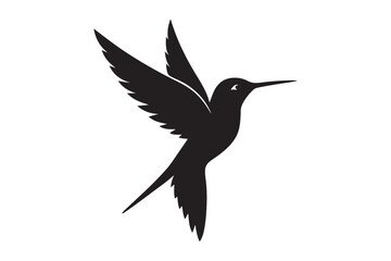 Hummingbird Silhouette vector illustration, Hummingbird Silhouette,  Hummingbird Silhouette PNG