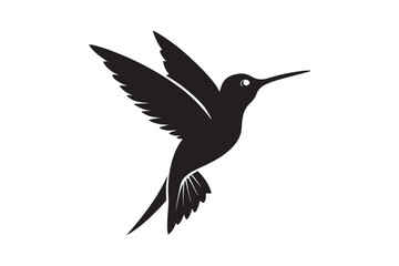 Hummingbird Silhouette vector illustration, Hummingbird Silhouette,  Hummingbird Silhouette PNG
