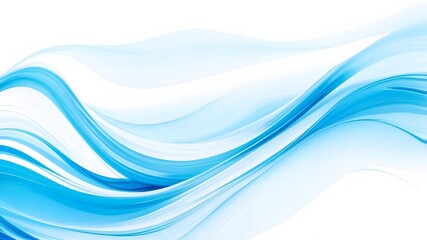 Abstract blue and white swirling lines depicting speed, motion and fluidity in modern art