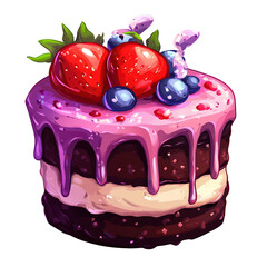 Party cake decorated with beautiful pastel color, Perfect for celebrations and special occasions.