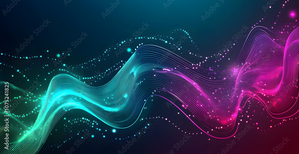 Poster A digital abstract background with glowing blue and purple connections forms the shape of an AI brain on a dark gradient, ideal for tech presentations and social network banners.