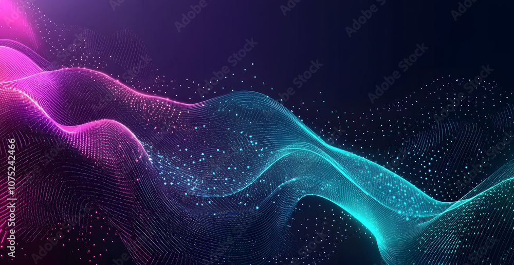 Aufkleber A digital abstract background with glowing blue and purple connections forms the shape of an AI brain on a dark gradient, ideal for tech presentations and social network banners.