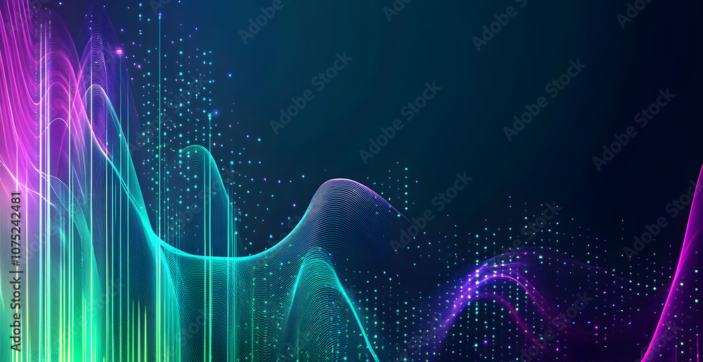 Aufkleber A digital abstract background with glowing blue and purple connections forms the shape of an AI brain on a dark gradient, ideal for tech presentations and social network banners.