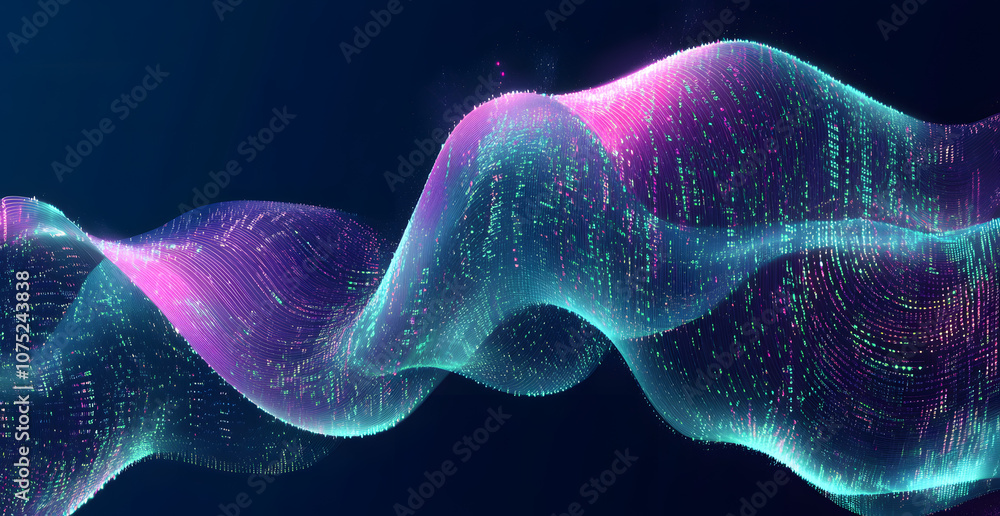 Aufkleber A digital abstract background with glowing blue and purple connections forms the shape of an AI brain on a dark gradient, ideal for tech presentations and social network banners.