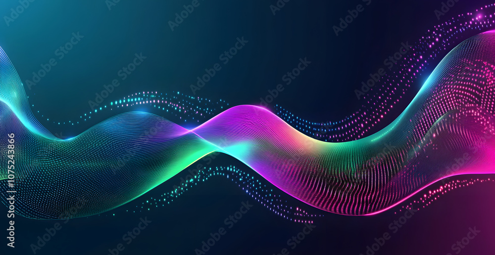 Poster A digital abstract background with glowing blue and purple connections forms the shape of an AI brain on a dark gradient, ideal for tech presentations and social network banners.