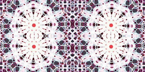 Seamless kaleidoscope pattern. The texture of the woven pattern. Endless pattern