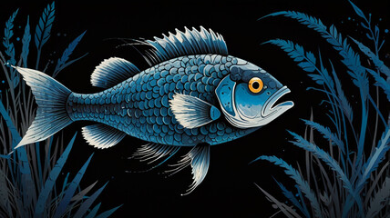 Fototapeta premium Close-up of goldfish against white background 