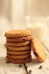 biscuits aux flocons d'avoine et pépites de chocolat
