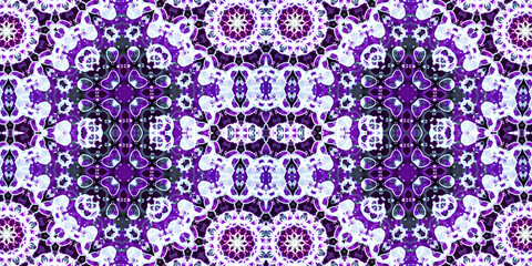 Seamless kaleidoscope pattern. The texture of the woven pattern. Endless pattern
