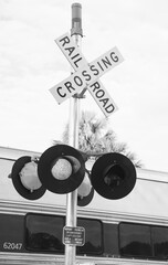 railroad crossing sign