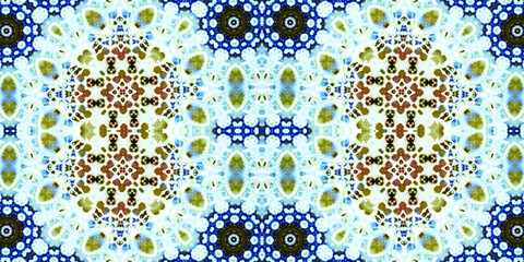 Seamless kaleidoscope pattern. The texture of the woven pattern. Endless pattern