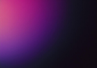 Obraz premium Grainy gradient background purple pink abstract glowing color black dark backdrop, noise texture banner poster header design, copy space