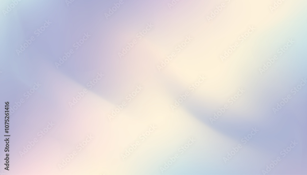 Poster Gradient mesh abstract background. Futuristic holographic backdrop with gradient mesh. 90s, 80s retro style. Iridescent graphic template