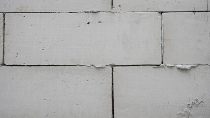 White Hebel Brickwall. Made from a mixture of Silica Sand, Gypsum, Limestone, Cement, Water and Powdered Aluminium. Background for Text or Image. Clipping Path for your Design.
