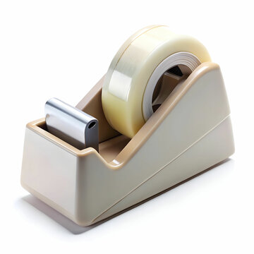 recommend clip art: A tape dispenser, featuring a simple design with a roll of tape,