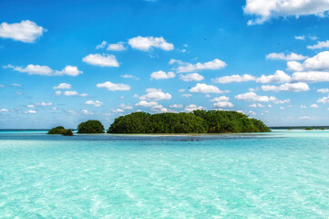 Beautiful landscape photo taken in Laguna Bacalar in Mexico
