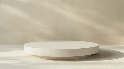 Sunlit Minimalist Product Display Platform 