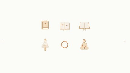 Icons Representing World Religions