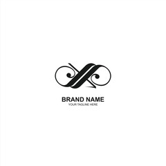 brand logo ya initial with creative vector illustration