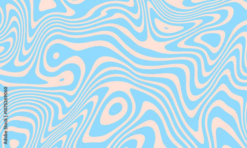 Poster abstract horizontal background with colorful waves. trendy vector illustration in style retro 60s, 7