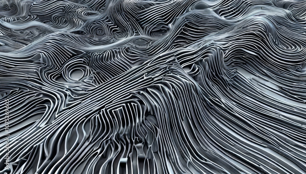 Poster digitally altered close-up photograph of abstract architecture fragment. distinctive contemporary co