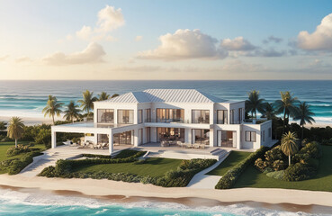 Fototapeta premium Beachside Luxury Home
