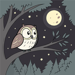 owl in the night