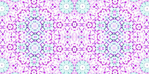 Seamless kaleidoscope pattern. The texture of the woven pattern. Endless pattern