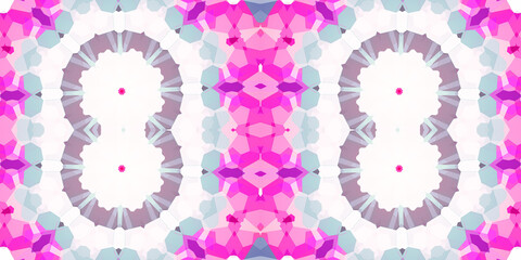 Seamless kaleidoscope pattern. The texture of the woven pattern. Endless pattern