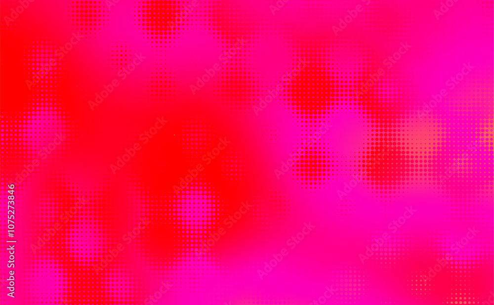 Poster Vector halftone gradient effect. Vibrant red and magenta abstract background. Retro 80's style colors and textures