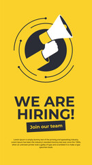 We are hiring to join our team recruitment design set
