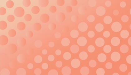 Abstract background with a gradient of orange and peach colors with a polka dot pattern.