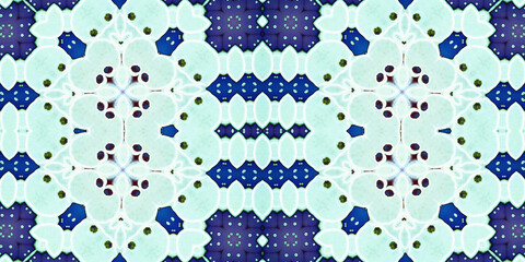Seamless kaleidoscope pattern. The texture of the woven pattern. Endless pattern