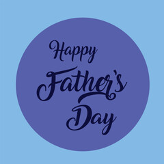 a Typography text banner happy fathers day.