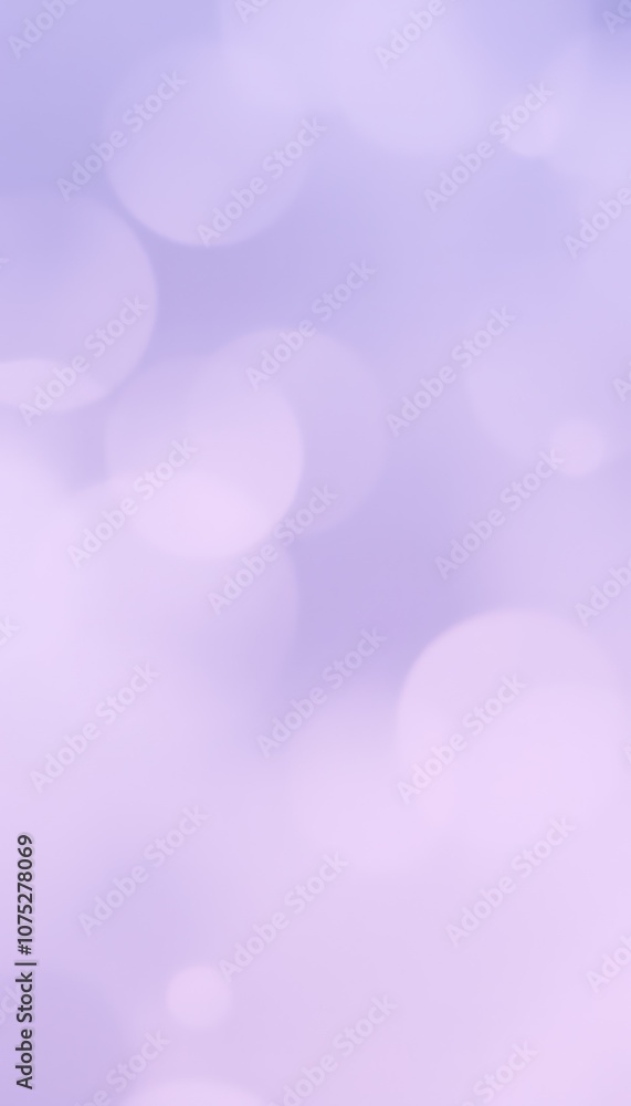 Poster soft purple abstract background with blurred circles creating a dreamy atmosphere