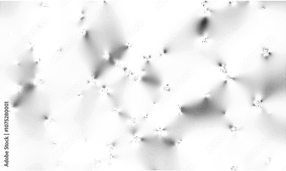 Poster abstract halftone with black and white gradient. grunge texture for blend effect, multiply and overl