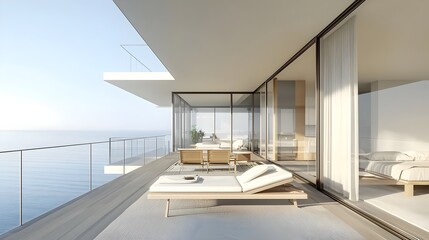 Modern Coastal Townhouses with Spacious Balconies Overlooking Ocean