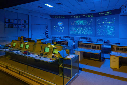 Historic Houston Mission Control Center at Space Adventure - NASA Experience - Canela, Rio Grande do Sul, Brazil