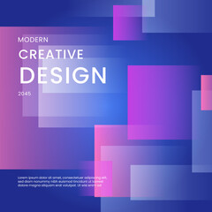 Blue and Purple Violet Gradient Background Modern Design Ideal for Post, Background, Banner, Ad, Promo, Invitation, Etc