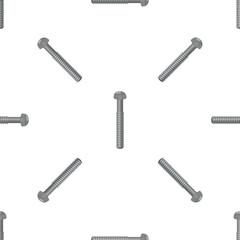 Seamless pattern of carriage bolts, ideal for representing construction, diy, and hardware related themes