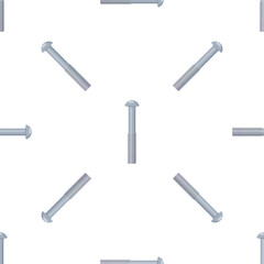 Carriage bolt seamless pattern symbolizes construction, industry, and diy projects, showcasing strength and reliability