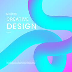 Blue and Purple Violet Gradient Abstract Shapes Ideal for Post, Background, Banner, Ad, Promo, Invitation, Etc