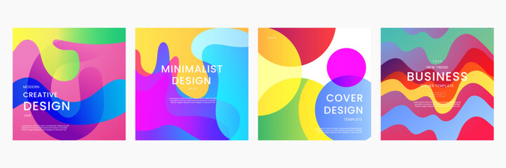 Colorful Geometric Background With Gradients Ideal for Post, Background, Banner, Ad, Promo, Invitation, Etc