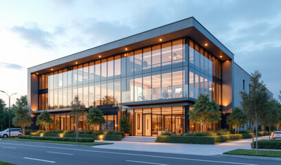 office building, shopping mall